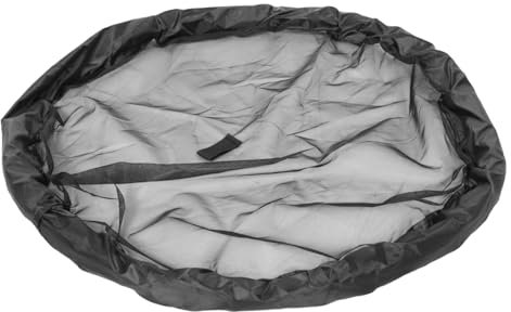 YARNOW Filet pour Plantes Flottantes Et Barrière Flottante pour Poissons pour Bassin Jardin Anneau Rond Noir Protection pour Plantes Aquatiques Décorative