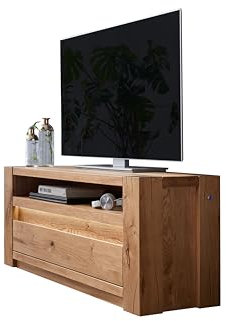 Woodroom Lowboard Mannar Wildeiche massiv geölt 123x53x40 cm