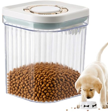 Boîtes de rangement pour garde-manger – Bacs de cuisine de 5 L pour riz, céréales, organisateur alimentaire avec hermétique, support à sucre pour grains de farine, blanc, portable, empilable, ensemble