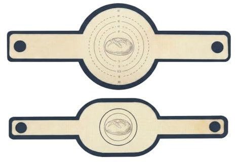 2Pcs Silicone Bread Sling for Dutch Oven, Reusable Non-Stick Baking Mat with Long Handles, Heat Resistant Sourdough Baking Tool