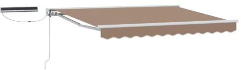 Tenda da sole elettrica tortora 5x3 m