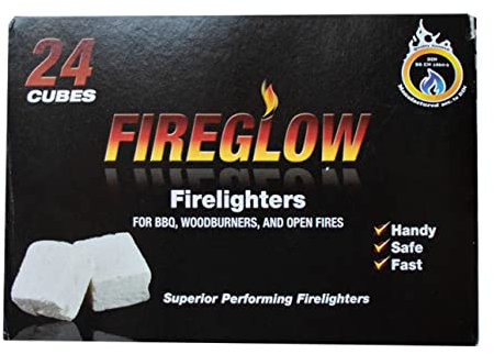 Fireglow Firelighters 24 Pack, White
