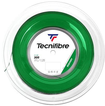 Tecnifibre 305 grön 1,25 Squash rep vuxen unisex, 200 m