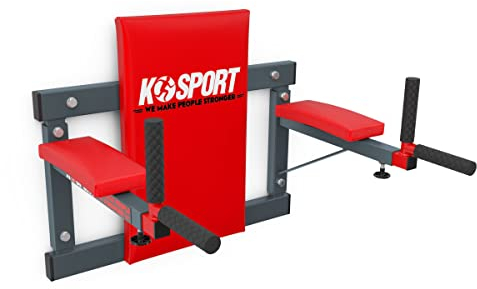 K-Sport: Dip Station zur Wandmontage, mit Dip-Stange bis 300 kg belastbar I Barren zur Ausführung von Dips & Bauchübungen, inkl E-Book
