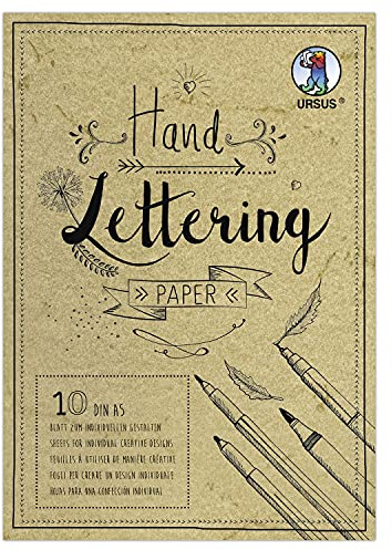 Ursus 24939210 - Carta per lettere a mano, pelle di elefante, in camoscio, DIN A5, 190 g/m², 10 fogli, base ideale per personalizzare le lettere, colore: crema