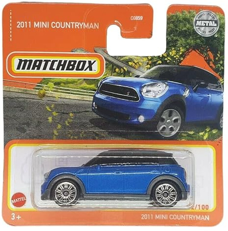 Matchbox - 2011 Mini Countryman - MBX 2/100 - HFR71 - Short Card - Superfast Lesney - blau - Mattel 2022