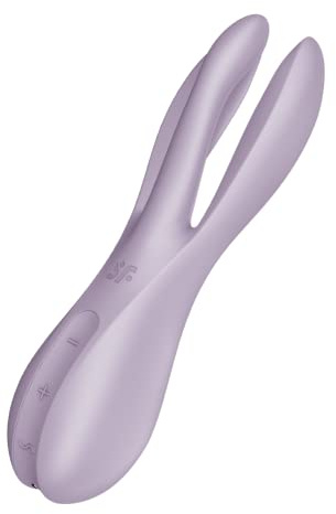Satisfyer Threesome 2 Auflege-Vibrator | 12 Vibro-Modi | Wasserdicht (IPX7) | 3 Motoren für Klitoris & Schamlippen Stimulation | Sex Spielzeug für Frauen | Erotik | Sex Toys | Hautfreundliches Silikon
