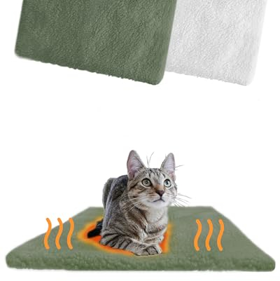PiuPet® Selbstheizende Katendecke I 60x45cm I Heizdecke ohne Strom I Katze