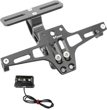 Für H&onda ADV350 ADV 350 2021 2022 Motorrad Einstellbare Hinten Schwanz Ordentlich Kennzeichen Halter Halterung Zubehör Kennzeichenhalter (Color : 11)