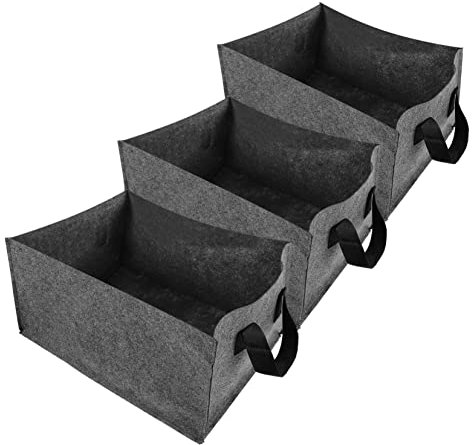 Mipcase 3pezzi Borse Coltivazione Rettangolari Non Sacche Traspiranti Per Contenitori Per La e