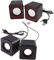 FUXIU Altavoces USB 2.0 para portátil, PC, MP3, multimedia, color aleatorio, altavoces de volumen ajustables