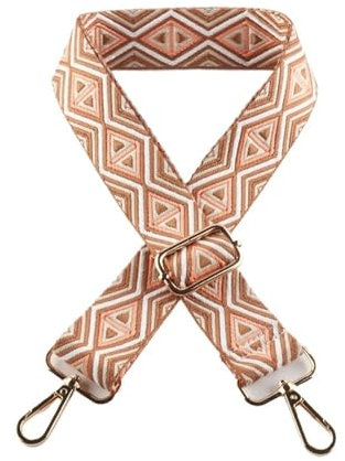 Breite Schulterriemen aus Segeltuch 2 stücke Schulter Gurt DIY Exquisite Stickerei Universal Stilvolle Langlebige Präzision Gewebt Diagonal Schulter Gurt 3,8 CM Für Umhängetaschen, Reisetaschen(Light