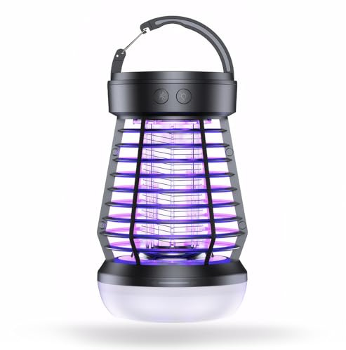 Piège à moustiques électrique 2 en 1 avec lampe UV et lumière LED, portable, anti-moustiques, mites, mouches, araignées pour piège à mouches, électrique, intérieur, extérieur, cuisine, camping