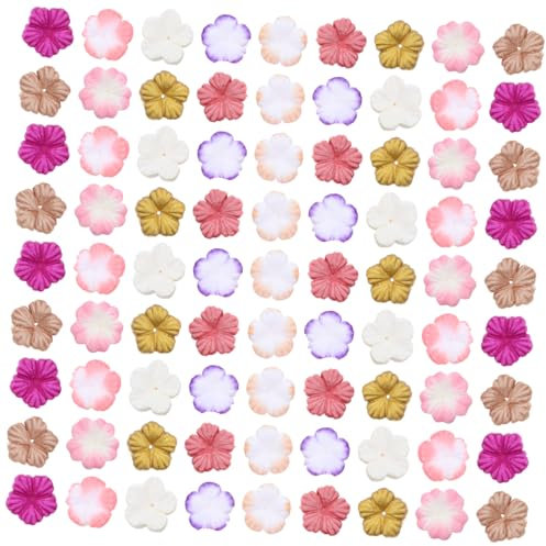 Zerodeko 500stücke DIY Blumenaufnäher Aus Kleine Faux Blumen Für Basteln Papierblumen Zum Dekorieren Von Kleidung Und Taschen Vielseitig Einsetzbar Für Handwerk Und Dekoration