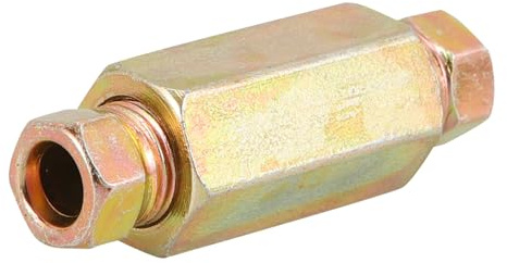 CHICAMPERA Bremsleitungs Druckverschraubung aus Eisen mit 5mm Anschluss Praktische Montage und Einfache Demontage Goldenes Material für Bremssysteme