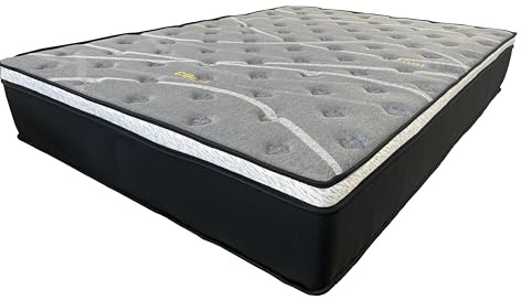 Save On Goods UK Pocket Spring Hybrid Cool Gel,Visco Memory Foam Pillow Top Sprung Mattress (4ft6 Double, 1,000 Springs Medium-Firm Feel)