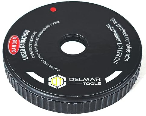 Delmar Tools Miter and Portable Saw Laser Guide, Bright Laser Turns On With Saw, Makes Precision Cuts Easy, Fits Most Saws With 3/8 Arbor, Installs In Minutes