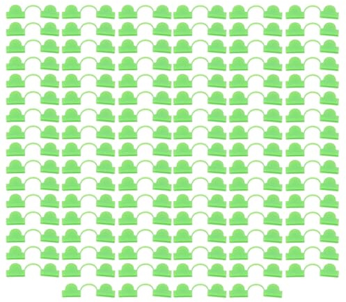 Mtlavishness Växthusklämma Plast Dubbelhuvudskuggning Trädgårdsbågeklämma för glasfibernät 100 ST Ljusgrön 5mm (Ljusgrön)
