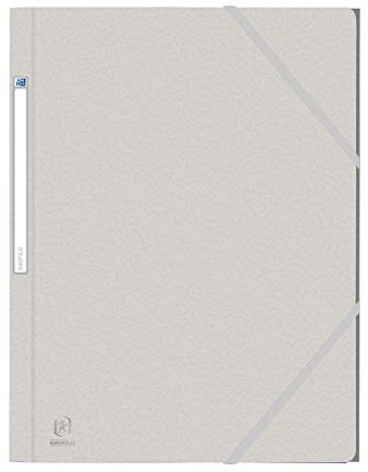 OXFORD 10 Stück Schnellhefter mit 3 Klappen Eurofolio+ A4 mit elastischem Karteneinband beige
