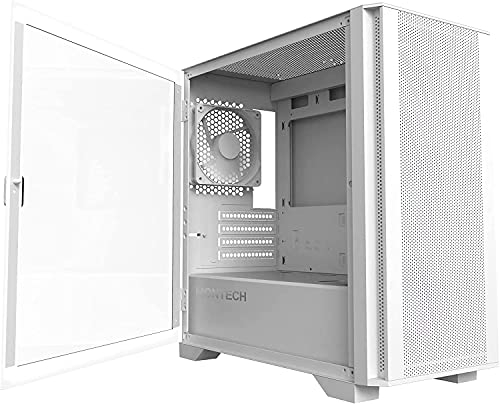 Montech AIR 100 LITE White Tempered Glass MicroATX Case