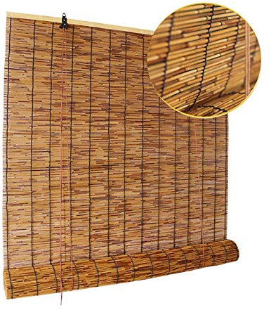 MikusangT Tende Canna Naturali Recinzione a Lamella Avvolgibile bambù per Il Filtraggio della Luce Naturale Dimensioni Personalizzabili per Giardino Patio Galleria