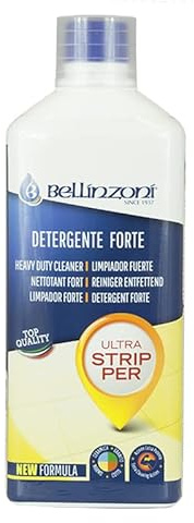 BELLINZONI - Limpiador Alcalino Extrafuerte, para Superficies de Piedra y Cemento, Mármol, Granito, Terrazo, Limpia Manchas, 1L