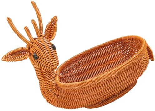 ifundom Cesta De Frutas Portátil De Reutilizable Organizador De Sobremesa Para Frutas y Aperitivos Decoración Natural Para Hogar y Picnics