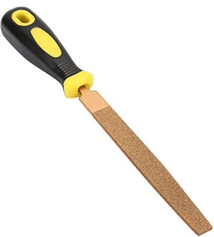 Lima Piatta Parallela, Lima Piatta Raspa Diamantata, Lunga Durata, Riparazione Sbavature, Impugnatura Comoda, Adatta per Legno, Plastica, Metallo (6 pollici)