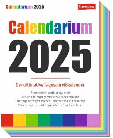 Calendarium - Kalender 2025 - Der ultimative Tagesabreißkalender - Harenberg-Verlag - 11 cm x 14 cm