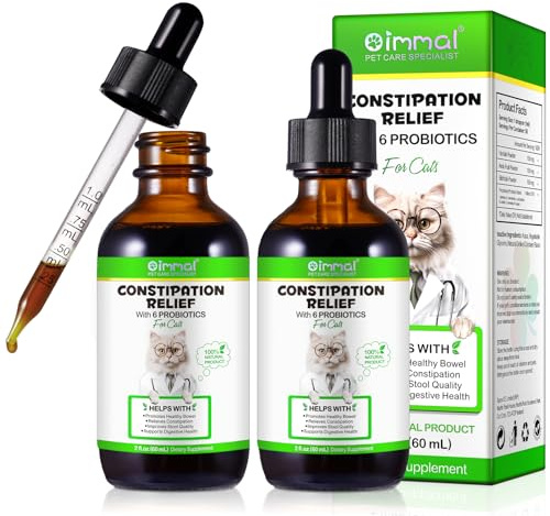 Rilassante Per La Stitichezza Dei Gatti, Promuove Un Intestino Sano, Sollievo Delicato Dalla Stitichezza Per I Gatti, Migliora La Qualità Delle Feci,Sostiene La Salute Dell'Apparato Digerente 60Ml (1)