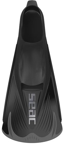 Seac Speed-S, Pinne corte da nuoto per allenamento in piscina e in mare, nero, 42/43