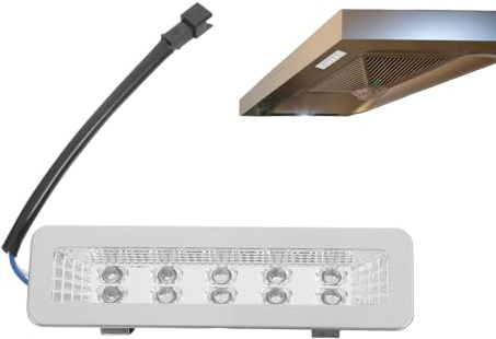 Healifty Range Hood Light Bulb Rectangle Led Cooker Hood Light Replacement Double Row Cold Waterproof Kitchen Vent Lamp for Easy Installation