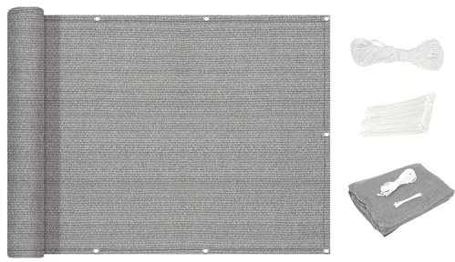 Voile D'Ombrage Carré Respirant 220 x 220 cm Aux UV 98% Couvert Végétal Toile Pergola Protection Solaire pour Pergola, Fleurs, Patio, Lawn, Gris Clair
