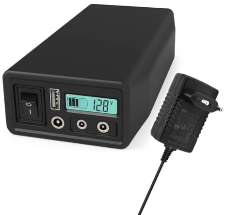 Talentcell 12V LiFePO4 Battery Pack LF4106, 2000 Cycles Rechargeable 12.8V 6Ah 76.8Wh Lithium Iron Phosphate Battery with DC 12/9/6 Volt and 5V USB Output for LED Strip, CCTV Camera, Mobile Phone and