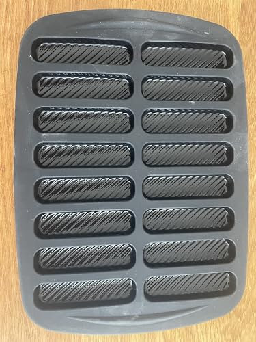 Wondercook - Stampo per madeleine lunghe 16 cavità, ideale per snack bambino boudoirs torta o finanziari.