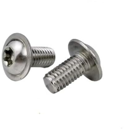 Generico M2.5 M3 M4 M5 M6 m8 304 Vite a Sei Foglie in Acciaio Inox con Guarnizione ad Anello 5-50 Pezzi(X 10mm,M2.5 50PCS)