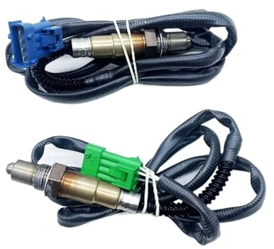 Capteur D'oxygène Sonde Lambda À Oxygène O2 0258006029 0258006026 9636148880 1628HV pour Peugeot 206 307 308 406 607 Sonde Lambda(Set of 2)