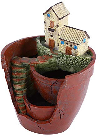 Acouto Hanging Garden Resin Flower Pot Pot Decoración Creativa para Amigos y Familias, Realista y Delicado, Ideal para Sembradores de Suculentas, Escritorio, Estantería, Jardín, Sala