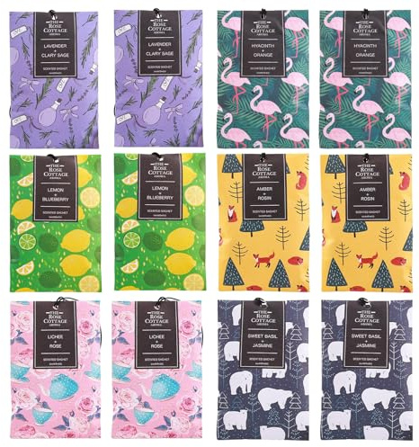 12pcs Duftsäckchen Kleiderschrank Kleiderschrank Duft Kuschelweich Duftkissen Schrankduft Schrank Duftsäckchen Duftbeutel Geeignet zum Aufhängen in Kleiderschränken Autos Badezimmern Usw