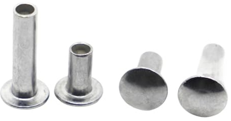 Lot de 10 à 50 rivets semi-creux en aluminium à tête bombée ronde et plate (M2, M2.5, M3, M4, M5, M6), GB873(25mm)