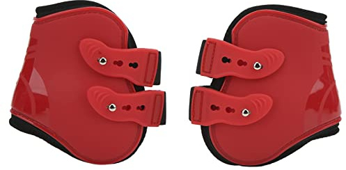 Rjrjc sengångar-set för hästar, säker, mjuk, PU-skal, senskyddsdamasker för hästar, ridtävling, träning, hoppning, uthållighet