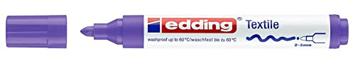 Edding 44500068 Textilmarker, Textilstifte und Textilkreiden T-Shirtmarker neonviolett
