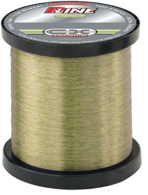 P-Line CX Premium Fluorocarbon Coated Bulk Fishing Spool (3000-Yard, 12-Pound, Moss Green)