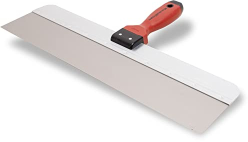 Espátula de superficie Marshalltown con mango DuraSoft de acero inoxidable, herramienta para yeseros y pintores, dimensiones de la espátula: 508x76 mm