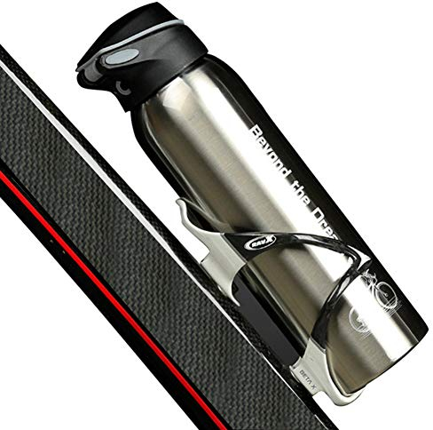 Prom-near 500 ml Vi-Flasche, Sportflasche aus Edelstahl, Thermoskanne, für Laufen, Radfahren, Wandern, Fitness, Camping