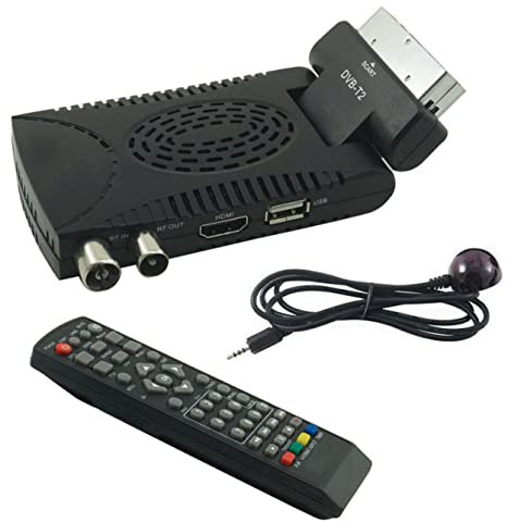 TEMPO DI SALDI Decoder Digitale Terrestre Hd Mini Dvb T2 Usb E Hdmi Presa Scart 180° Tv