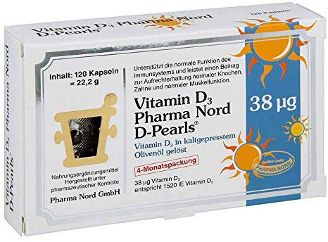 Vitamin D3 Pharma Nord D-pearls Kapseln 120 stk