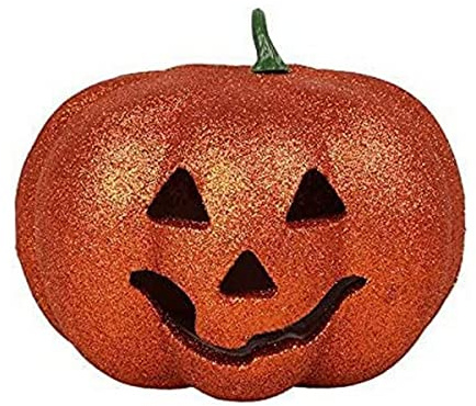 ATOSA calabaza decorativa 17 cm con luz interior naranja