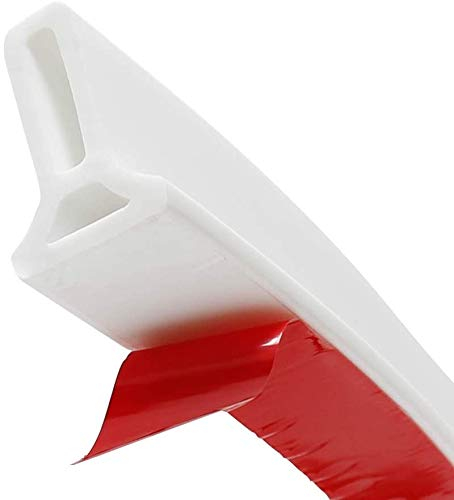 FEINIAO ​Joint d'étanchéité en Silicone pour Salle Bain avec Barrage Douche Barrage dorte pour éviter Le débordement d'eau | Bande étanche autocollante et Flexible (Blanc, 300 cm)