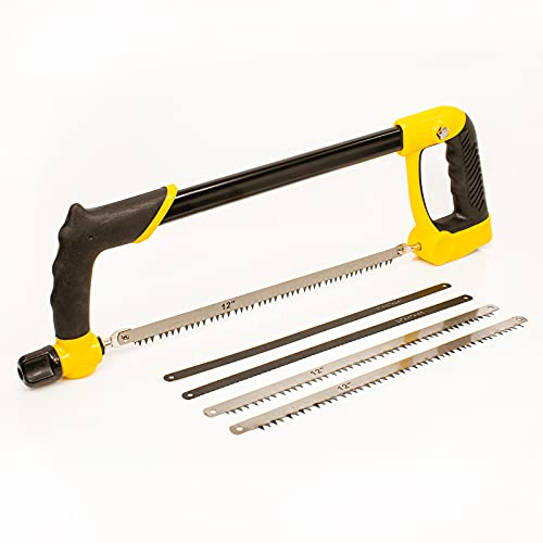 MAUK® Universal Bügelsäge| 4 in 1 Verbundhacksäge | Gartensäge Handsäge Baumsäge